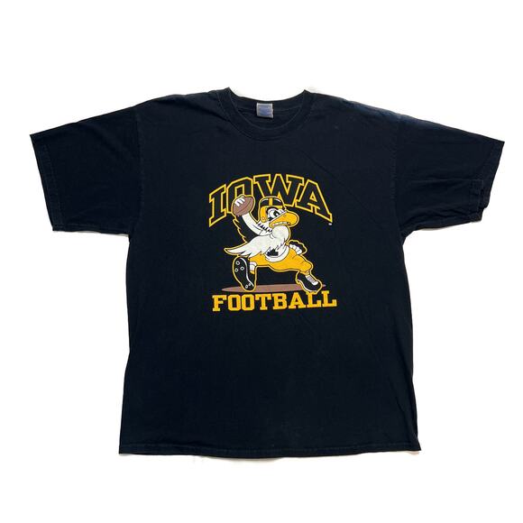 Gildan University of Iowa Football Shirt Herky Hawkeyes Short Sleeve Men's XL - Picture 6 of 6